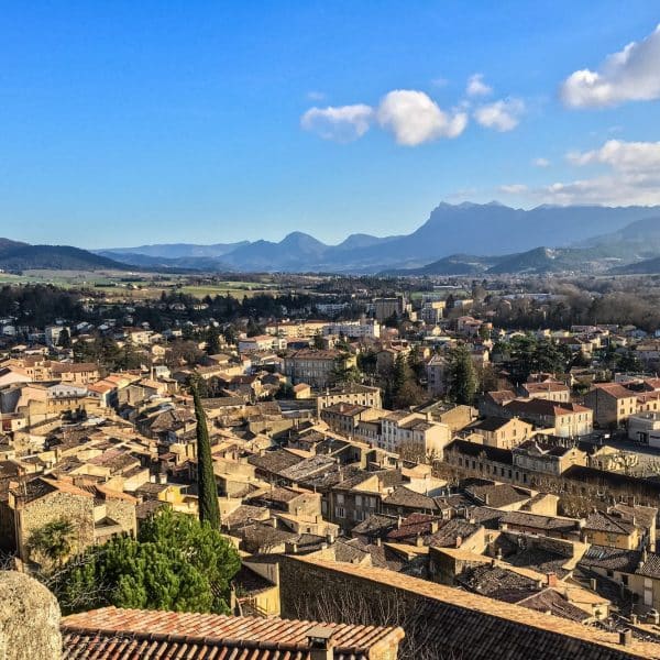 Vue sur la ville de Crest