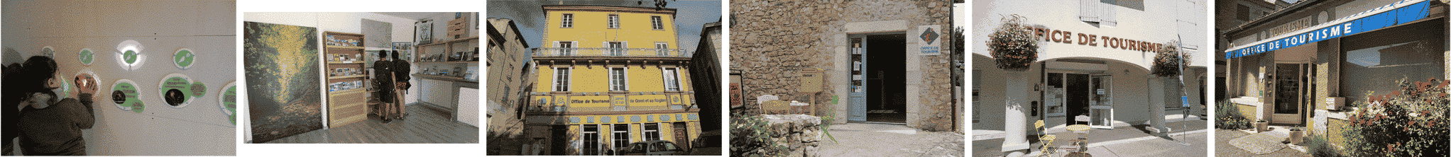 Bureaux d'accueil des Offices de tourisme de la Vallée de la Drôme
