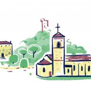 Dessin du village Montoison