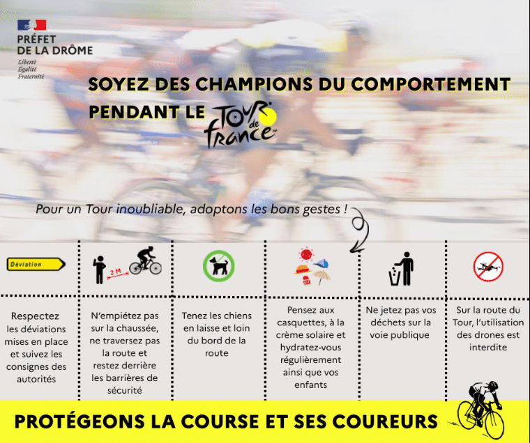 Protégeons la course du Tour de France et ses coureurs