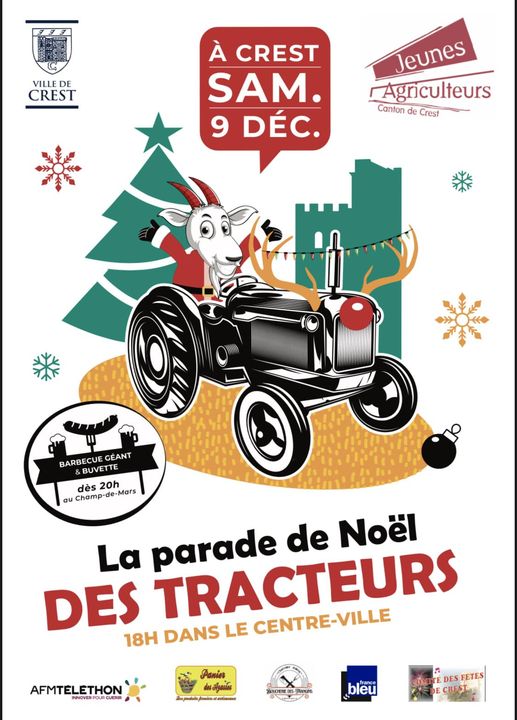 La parade de Noël des tracteurs