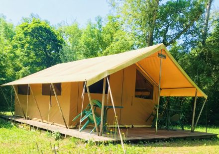 Tente Lodge Canada au Camping la Vaugelette