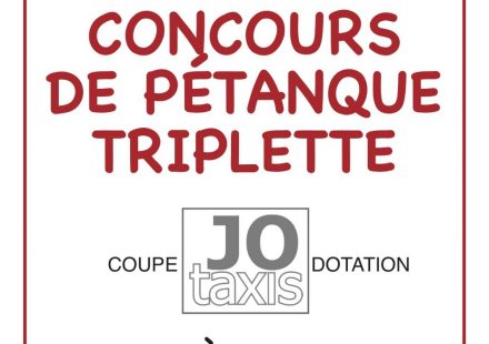 Concours de pétanque en triplette