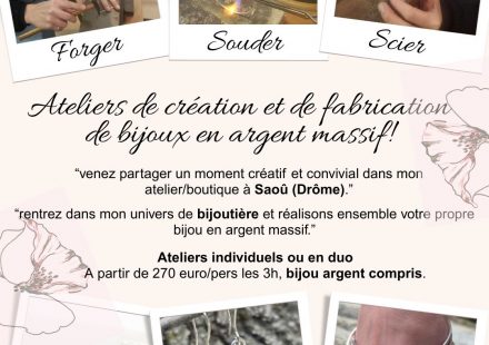 Atelier de création et de fabrication de bijoux en argent massif
