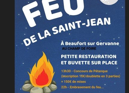 Fête de la Saint Jean / Feu de la Saint-Jean à Beaufort