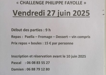 Concours de pétanque à Saillans