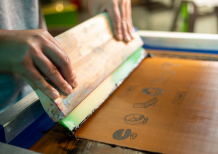 Atelier l’impression en sérigraphie sur textile