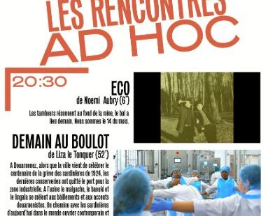 Les rencontres Ad Hoc-projection: « Eco » et « Demain au boulot » au Cafébib’