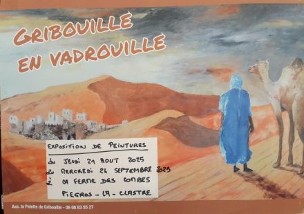 Vernissage de l’expo de peintures : Gribouille en Vadrouille