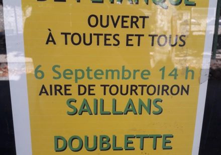 Concours de pétanque à Saillans