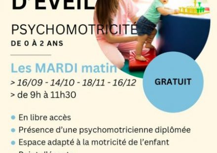 Atelier d’éveil-psychomotricité pour les 0 à 2 ans, au Centre social Martin Luther King