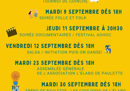 Apéro de Paulette les coulisses de l’Elabo